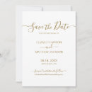 Search for gold white save the dates Modern