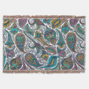 Search for vintage paisley blankets Colourful