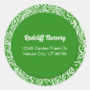 Search for white swirl stickers Round