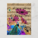Search for blue peacock bird postcards Floral