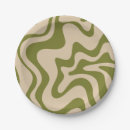Search for olive green plates Vintage