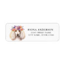 Search for poodle return address labels Puppy