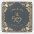 Search for 80th party stickers Gold