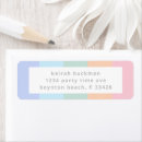 Search for rainbow stripes return address labels Modern