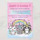 Search for cartoon unicorn invitations Pink