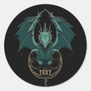 Search for green dragon stickers Black