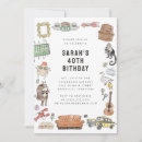 Search for friends show invitations Watercolor design