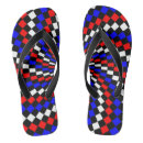 Search for black and white checkered flipflops Chequered