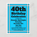 Search for 40th birthday postcards Geometric