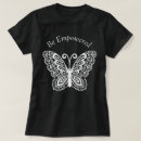 Search for white butterfly tshirts Black