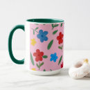 Search for coloring mugs Flower