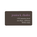 Search for steel return address labels Contemporary