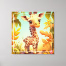 Search for cute giraffe canvas prints Wildlife