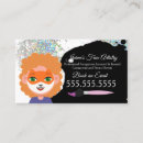 Search for face business cards Clown
