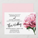 Search for pink peony wedding invitations Flower