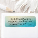Search for turquoise wedding return address labels White