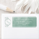 Search for mint green wedding return address labels Elegant