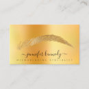 Search for microblading business cards Gold