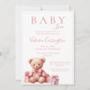 Search for love bear invitations Watercolor