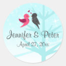 Search for lovebirds wedding stickers Pink