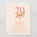 Search for autumn 70th birthday invitations Feminine