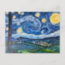 Search for starry night postcards Vincent van gogh
