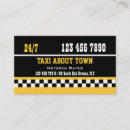 Search for checker taxi business cards Black