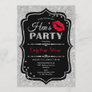 Search for red black hen party invitations Chic