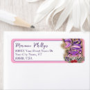 Search for alice return address labels Pink
