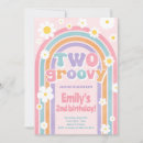 Search for two groovy party invitations Boho