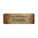 Search for copper metallic return address labels Modern