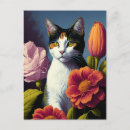 Search for flower postcards Cat