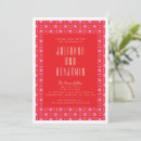 Search for red christmas wedding invitations Geometric