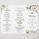 Search for dusty rose wedding programs Watercolor