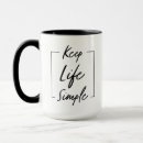 Search for life is simple mugs Minimalist