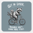 Search for trouble stickers Funny