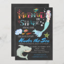 Search for shark or mermaid invitations Party