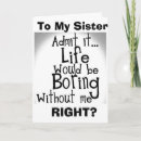 Search for teasing cards Sister