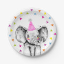 Search for elephant birthday plates Party animals