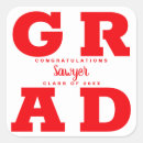 Search for graduation favors stickers School colours