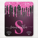 Search for hot pink glitter mouse mats Modern