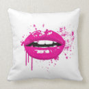 Search for pink lips cushions Kiss