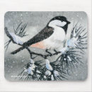 Search for chickadees mouse mats Black capped chickadee