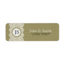 Search for burlap flowers return address labels Lace