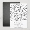 Search for chalk bridal shower invitations Rustic