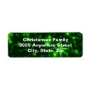 Search for green background return address labels Merry christmas