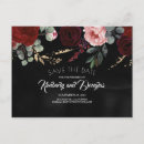 Search for red black save the dates Floral