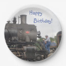 Search for steam engine plates Birthday party