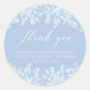 Search for blue and white floral stickers Bridal shower
