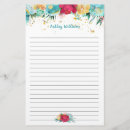 Search for lined floral stationery paper Stylish